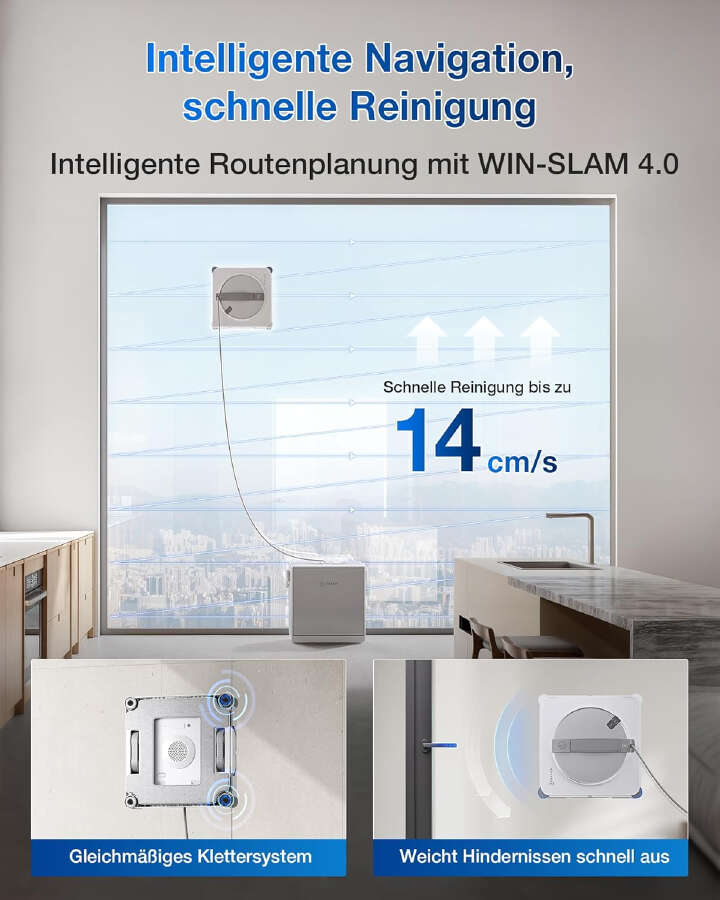 ECOVACS Fensterreinigungsroboter WINBOT W2S OMNI mit Station